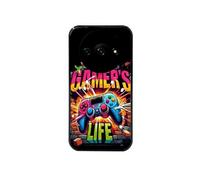 Coque noire pour Redmi A3 avec motif gamer life