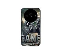 Coque noire pour Redmi A3 avec motif gamer steam
