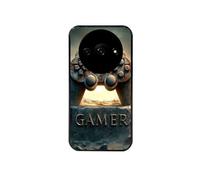 Coque noire pour Redmi A3 avec motif gamer vintage