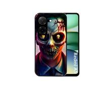 Coque noire pour Redmi A5 4G et POCO C71 motif joker style zombie
