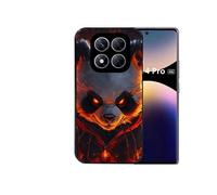 Coque noire pour Redmi Note 14 PRO 4G avec motif panda very angry