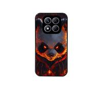 Coque noire pour Redmi Note 14 PRO 5G et PRO PLUS avec motif panda very angry