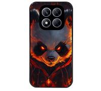 Coque Noire Pour Redmi Note 14 Pro 5g Et Pro Plus Motif Panda Very Angry