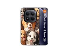 Coque noire pour Redmi note 15 PRO PLUS 5G avec motif chien smile