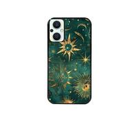 Coque noire pour Reno 8 Lite avec motif lune et astro
