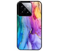Coque Noire Pour Xiaomi 14 Marbre Tie Dye