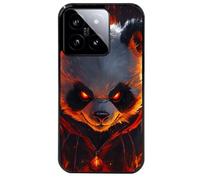 Coque Noire Pour Xiaomi 14 Motif Panda Very Angry