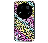 Coque Noire Pour Xiaomi 14 Ultra Motif Leopard Tie Dye
