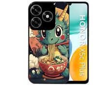 Coque noire Taperso pour Honor X5C PLUS et X5C avec motif dragon ramen 1