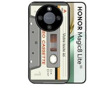 Coque noire Taperso pour Magic 8 LITE avec motif cassette grise personnalisable