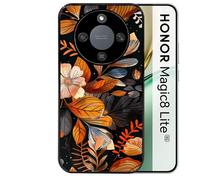Coque noire Taperso pour Magic 8 LITE avec motif fleur automne