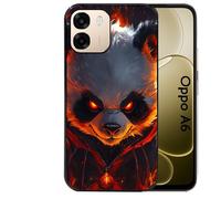 Coque noire Taperso pour Oppo A6 et A6X 4G 5G avec motif panda very angry