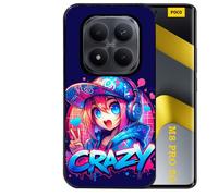 Coque noire Taperso pour POCO M8 PRO 5G avec motif anime crazy