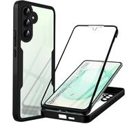 Coque Noirpour Samsung Galaxy S25+/S25 PLUS 5G avec Protection D'écran, 360 integrale Antichoc Rigide PC/Souple TPU Gel Silicone.