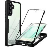 Coque Noirpour Samsung Galaxy S25+/S25 Plus 5g Avec Protection D'écran, 360 Integrale Antichoc Rigide Pc/Souple Tpu Gel Silicone - Hqselection®.
