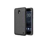 - Coque Nokia 2 Etui Housse Silicone TPU Souple Anti-Choc Motif Cuir Anti-dérapante, Noir [Dimensions PRECISES Smartphone : 143.5 x 71.3 x 9.3 mm,