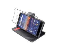 ebestStar - Coque Compatible avec Nokia Nokia 3.1 (2018) Etui PU Cuir Housse Portefeuille Porte-Cartes Support, Noir +Film Verre Trempé [NB:Lire Description][Appareil: 146.25x68.65x8.7mm 5.2"]
