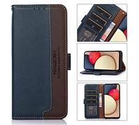 Coque Nokia X30 5G[Technologie de Blocage RFID] Étui de Téléphone Nokia X30 5G,Etui pour Nokia X30 5G avec Fonction Stand-Bleu