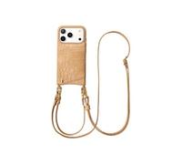 Coque Nova Croco Cordon Porte-cartes iPhone 17 Pro Toasted Almond