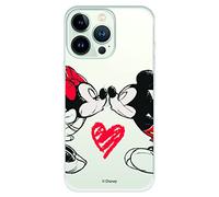Coque officielle Disney Mickey et Minnie Kiss pour iPhone 13 Pro Coque souple en silicone sous licence officielle Disney pour iPhone 13 Pro