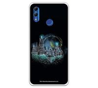 Coque officielle Harry Potter compatible avec Huawei P Smart 2019-Honor 10 Lite avec motif château de Poudlard - Coque en silicone TPU souple transparente