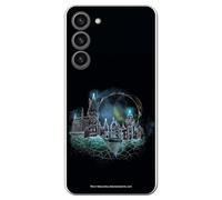 Coque Officielle Harry Potter Compatible avec Samsung Galaxy S23 Plus avec Motif château de Poudlard - Coque Silicone TPU Souple Transparente