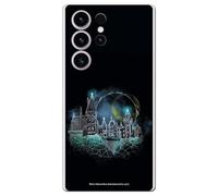 Coque Officielle Harry Potter Compatible avec Samsung Galaxy S23 Ultra avec Motif château de Poudlard - Coque en Silicone TPU Souple Transparente
