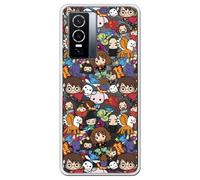 Coque officielle Harry Potter compatible avec Vivo Y76 5G avec motif mélange d'amulettes magiques - Coque en silicone TPU souple transparente