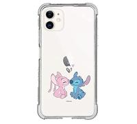 Coque officielle Lilo & Stitch pour iPhone 11, claire comme un baiser, pour protéger votre téléphone. Choisissez le type de coque que vous préférez, avec licence officielle Disney