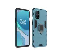 Coque OnePlus 8T Hybride Antichoc Bague Métallique Support Vidéo bleu