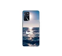 Coque Oppo A16s Nike Logo Blanc Mer Solei