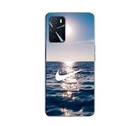 Coque - Maniacase - Oppo A16s - Nike logo blanc - Souple - Silicone
