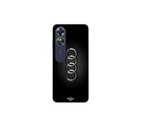 Coque Oppo A17 Logo de voiture Audi front noir