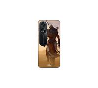 Coque de téléphone - MANIACASE - Oppo A38 - Silicone TPU - Noir - Motif Assassin's Creed Soldat