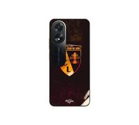 Coque Oppo A38 Rcl Lens Orange Fond Noir