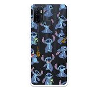 Coque Oppo A53 - A32 - Oppo A11s Officiel Lilo & Stitch Patron Transparent pour Protéger Votre Smartphone Coque Oppo en Silicone Souple sous Licence Officielle Disney