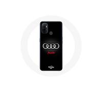 Coque Oppo A53 Audi Logo Métal fond noir