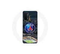 Coque Oppo A54 5G psg logo stade nuit tour eiffel
