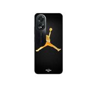 Coque Oppo A58 Jordan Logo 23 Nike Basketball Couleur Dorée