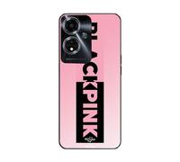 Coque Oppo A59 5g Blackpink Logo Rose Et Noir