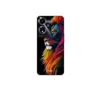 Coque Oppo A59 5g Lion Majestueux Coloré