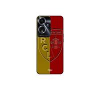 Coque Oppo A59 5g Rcl Lens Logo Fond Jaune Et Rouge
