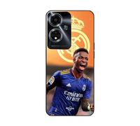 Coque Oppo A59 5g Vini Jr Wallpaper Real Madrid Bleu Et Jaune
