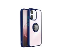 Coque Oppo A6 / A6x - Anneau Magnétique, Finition Givrée, Bleu