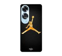 Coque Oppo A60 Jordan logo 23 nike basketball couleur dorée