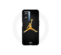 Coque Oppo A77 5G Jordan logo 23 nike basketball couleur dorée