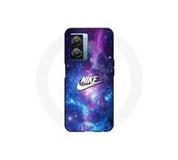 Coque Oppo A77 5G nike logo blanc espace coloré