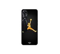Coque Oppo A78 5g Jordan Logo 23 Nike Basketball Couleur Dorée