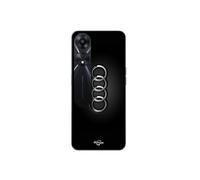Coque Oppo A78 5G Logo de voiture Audi front noir