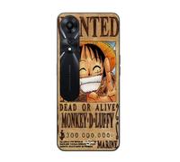 Coque - Maniacase - Oppo A78 5G - One Piece Wanted Poster - Souple - Noir